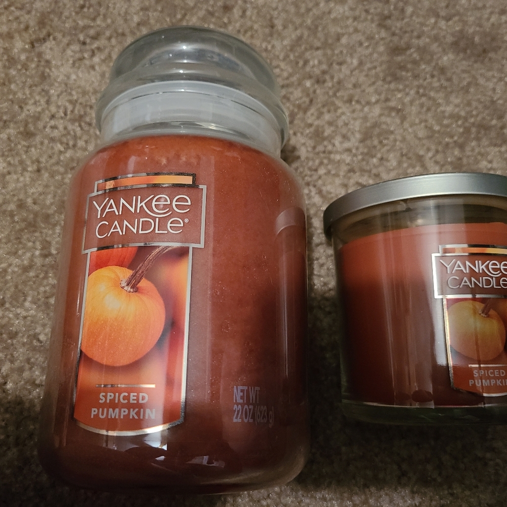 New Spiced Pumpkin Yankee candles